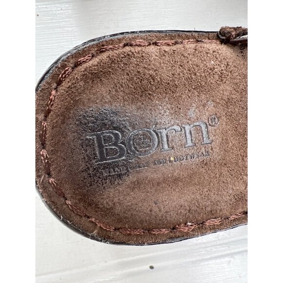 Born Womens Brown Suede Slip-On Clogs With Leather Upper & Lining Size 9M - Picture 3 of 8